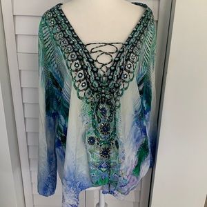 COPY - Camilla Australia silk peasant blouse